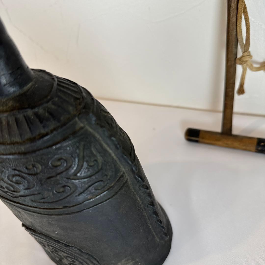 吊鐘　古銅 釣鐘 金属 工芸品　骨董　古道具　青銅器