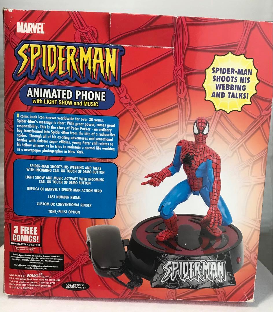 MARVEL スパイダーマン ANIMATED PHONE 電話器 フィギュア