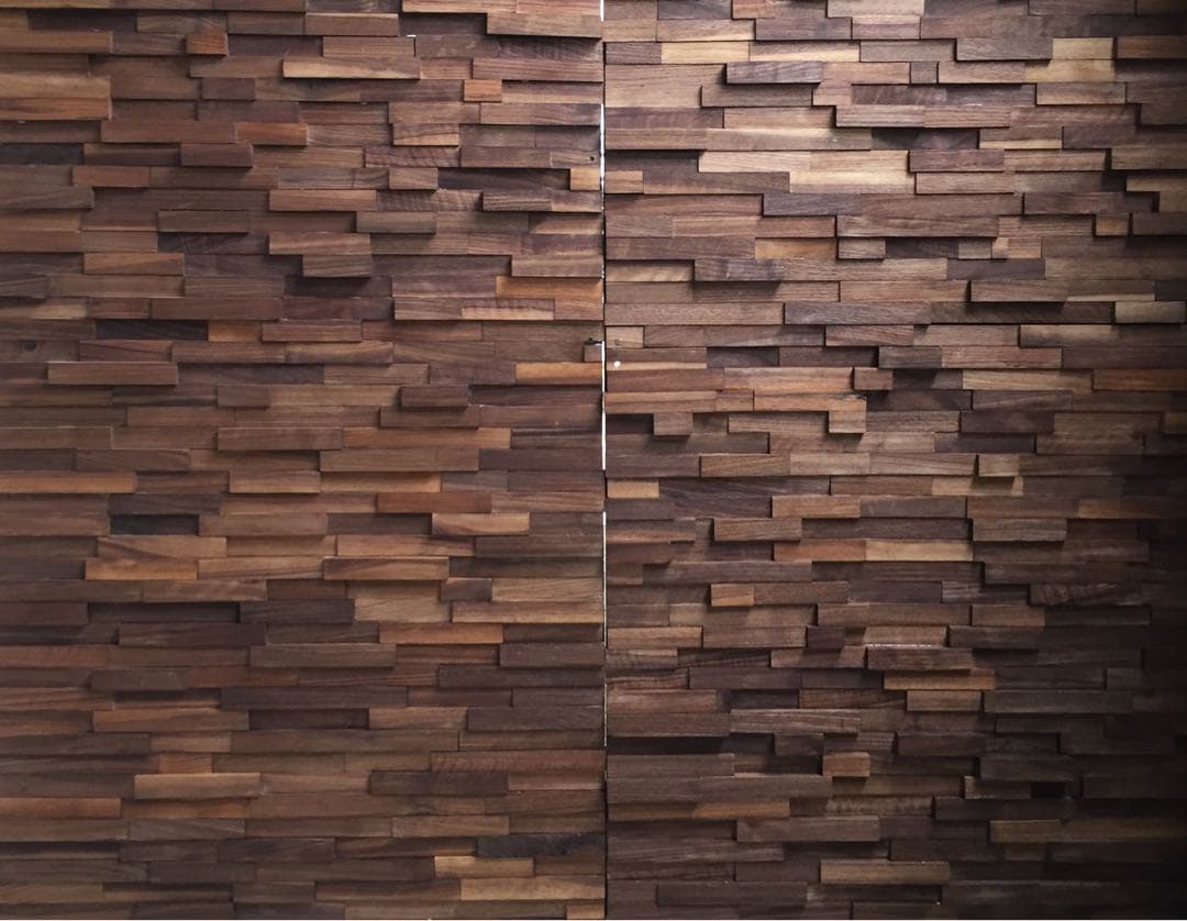 ウォールナット　ウッドタイル　2㎡分　オイル付き