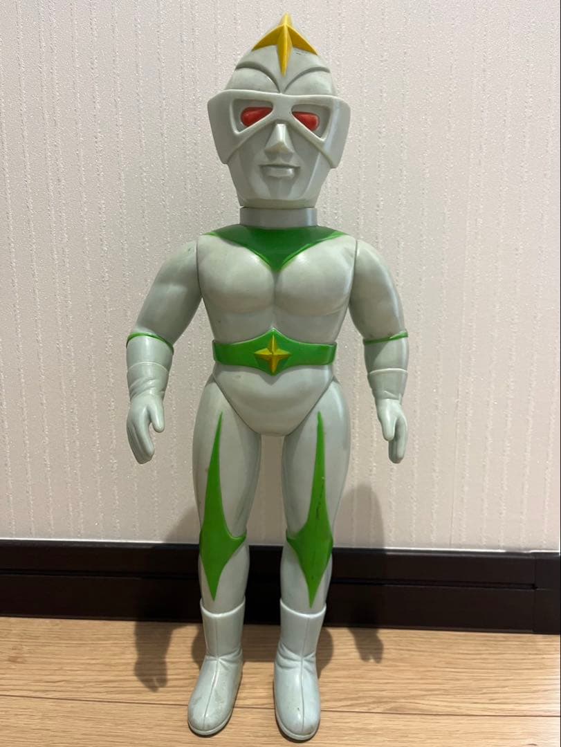 ブルマァク　ミラーマン　ジャイアントサイズ　当時物　マルサン　ソフビ　面取れ