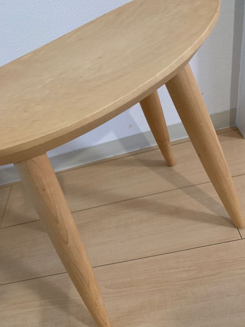 旭川家具　MUKU工房　コサイン　エントランススツール　メープル材