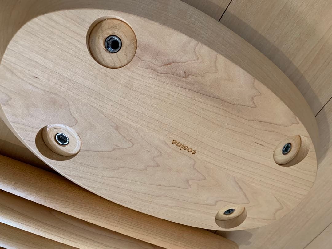 旭川家具　MUKU工房　コサイン　エントランススツール　メープル材