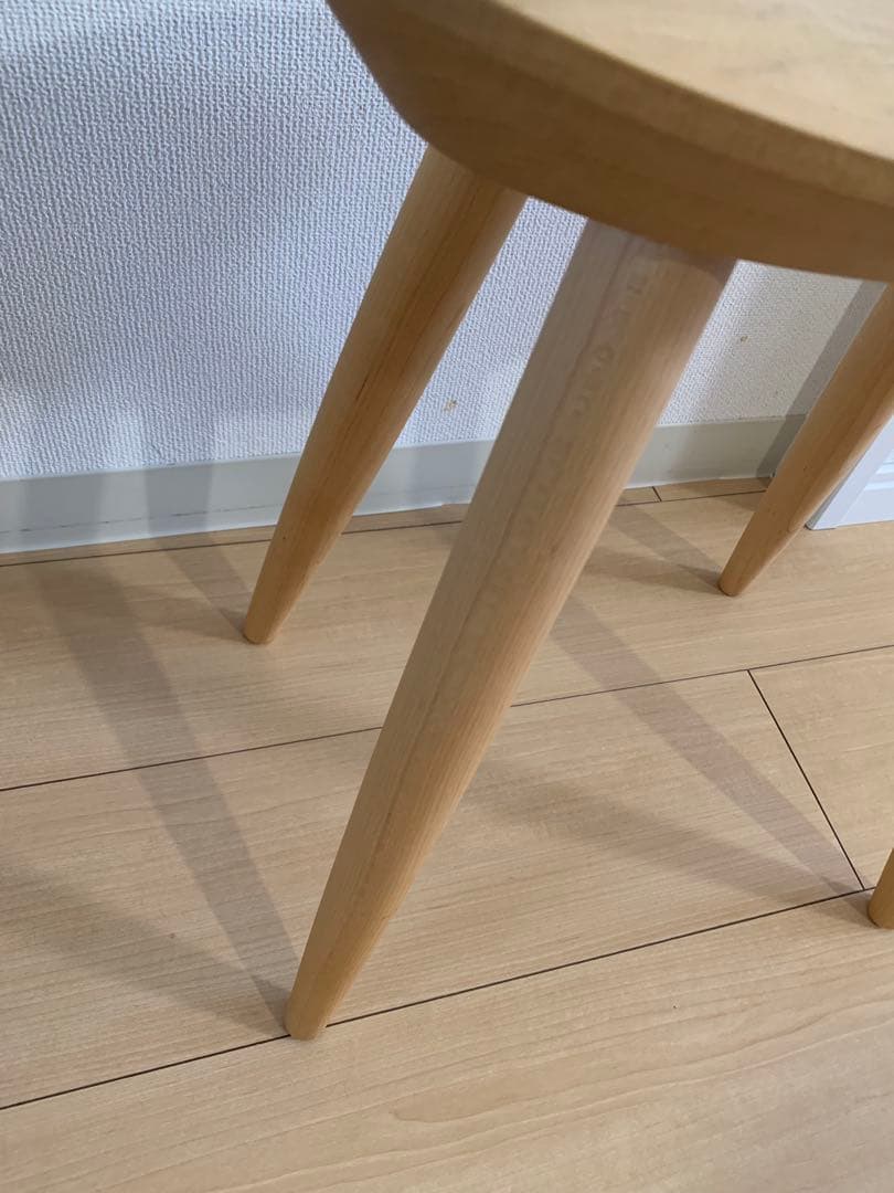 旭川家具　MUKU工房　コサイン　エントランススツール　メープル材