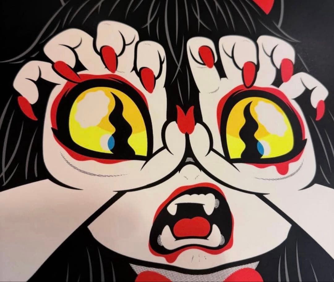 GRAPE BRAIN 戦慄！にぎるちゃん シルクスクリーンポスター