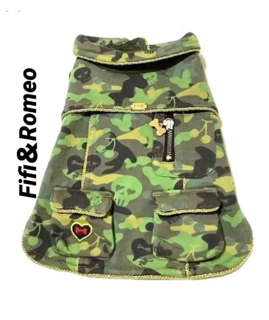 Fifi＆Romeo フィフィアンドロメオ 希少品　ミリタリー柄コート　S