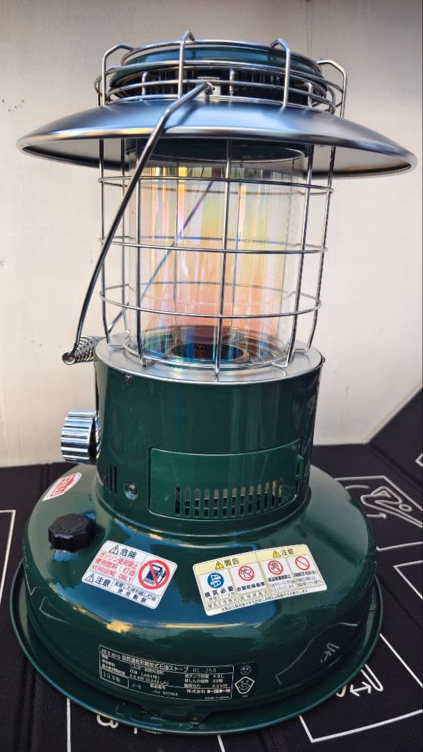 極上品 トヨトミ レインボー ストーブ グリーン ランタン調 灯油