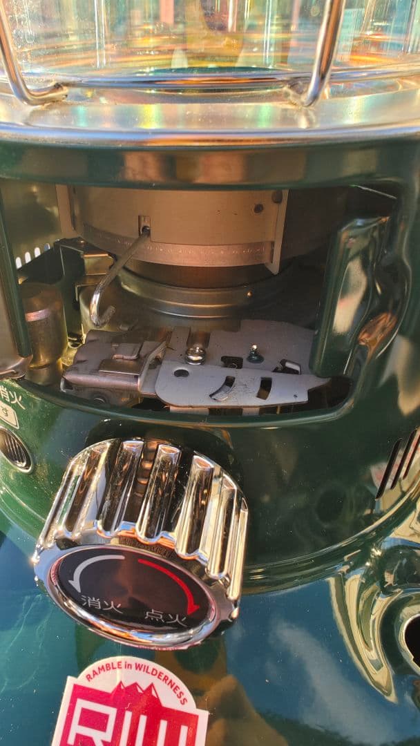 極上品 トヨトミ レインボー ストーブ グリーン ランタン調 灯油