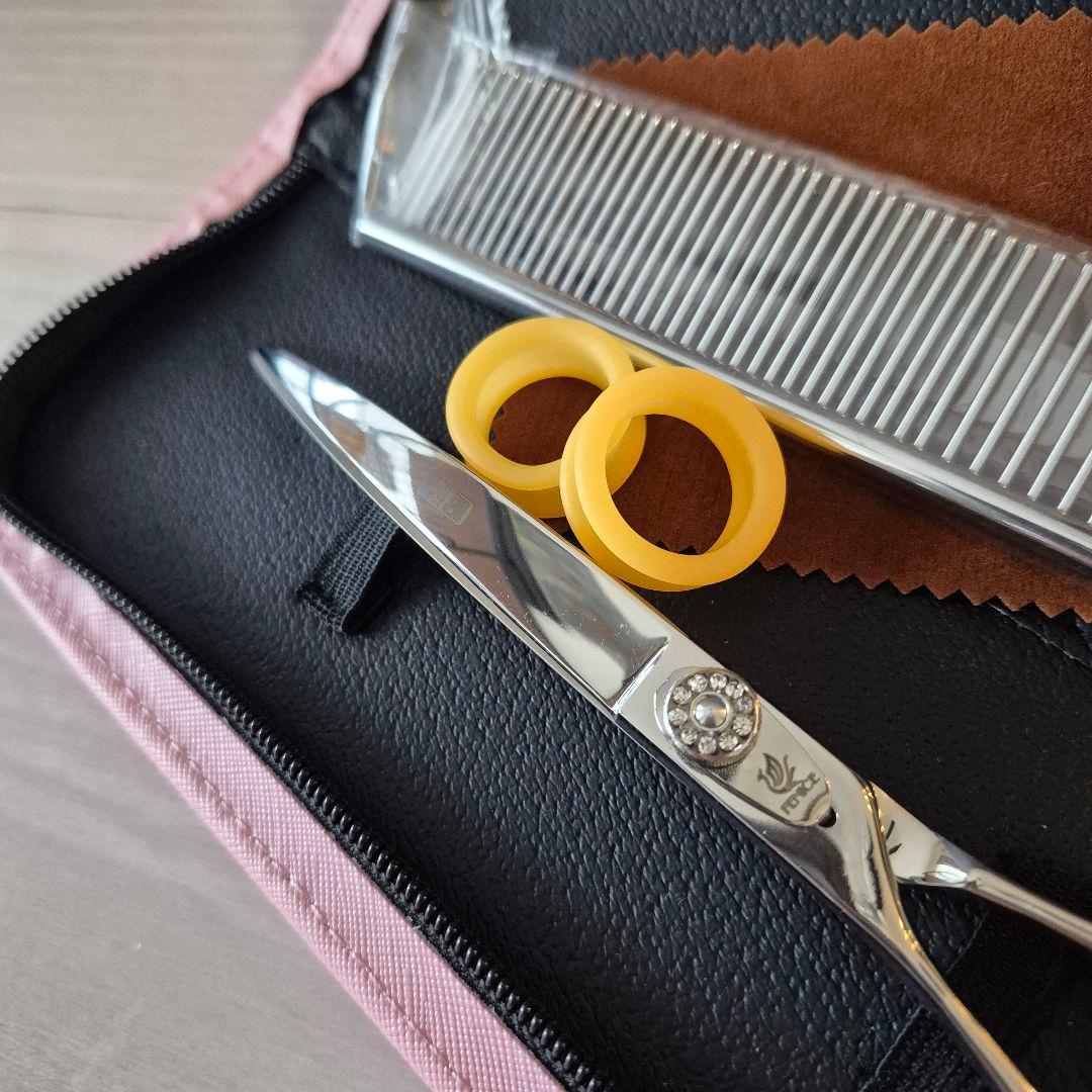 新品★7インチ フェニーチェ 左利き用カーブシザー★トリミングシザー