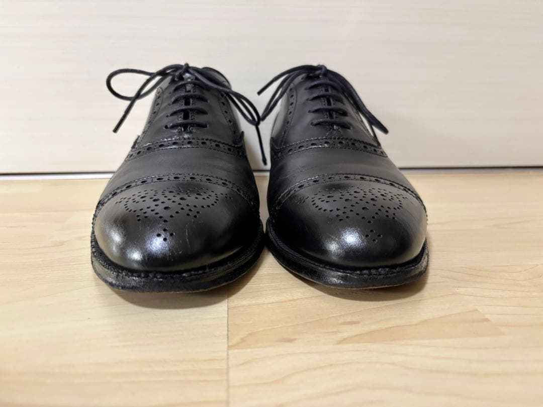 Alden オールデン ブラックカーフ セミブローグ 7.5 ジャンク品