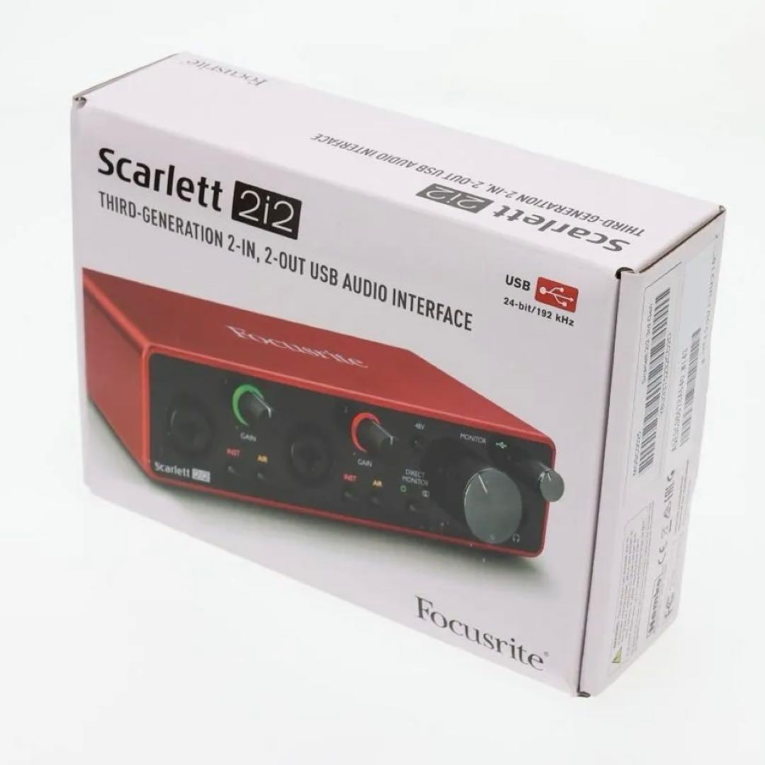 新品☆フォーカスライト オーディオインターフェース スカーレット ソロ 第3世代