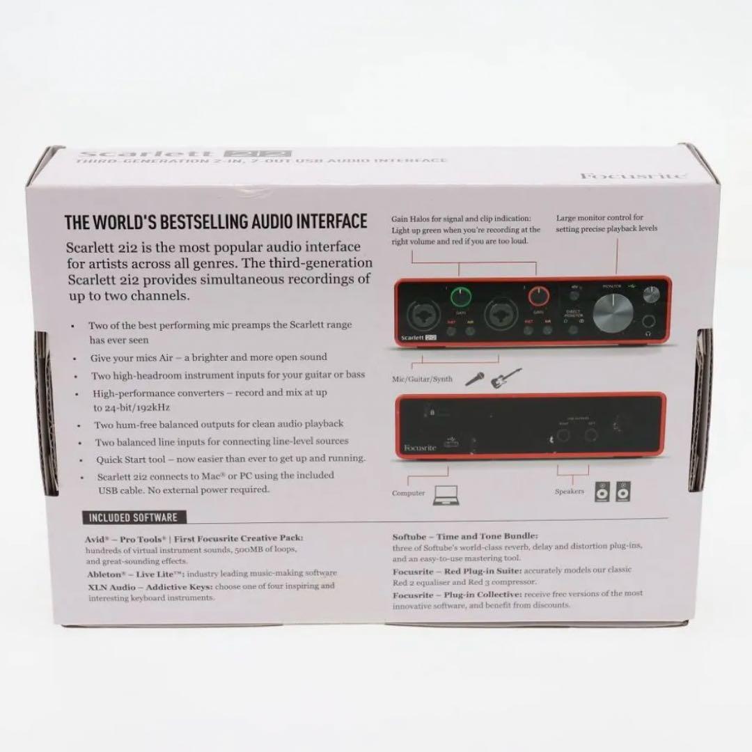 新品☆フォーカスライト オーディオインターフェース スカーレット ソロ 第3世代