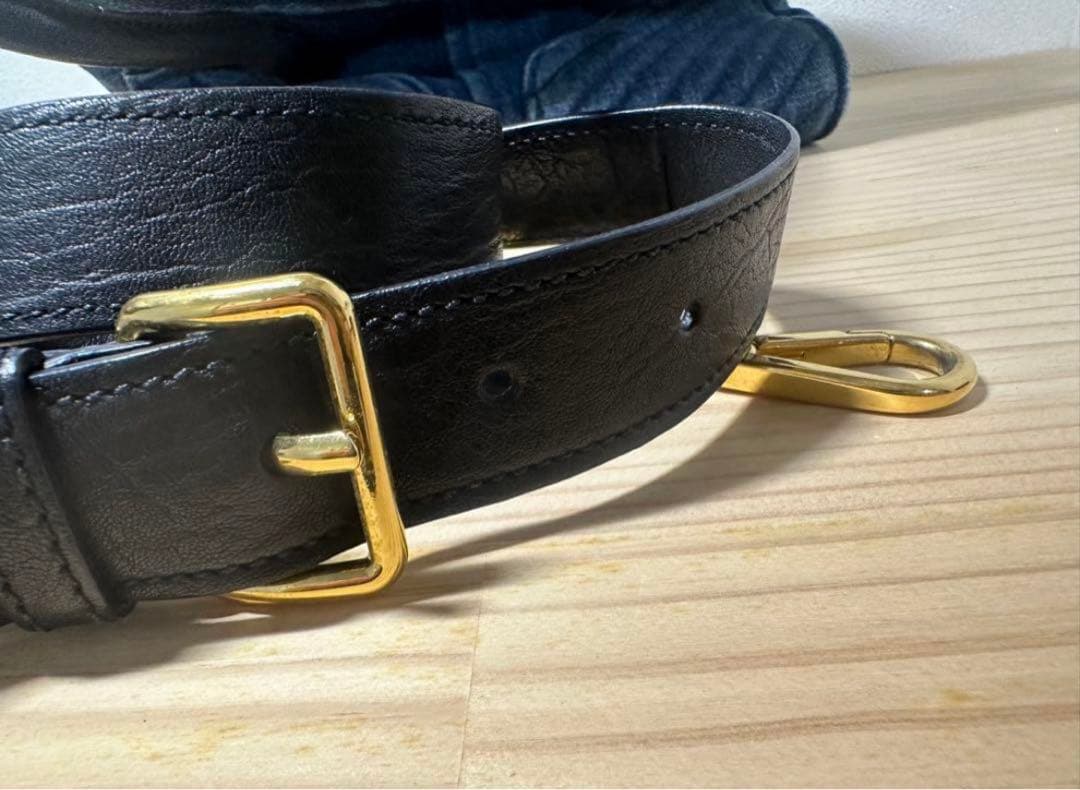 【mh】miu miu ハンドバッグ バイカー 2way バック デニム柄