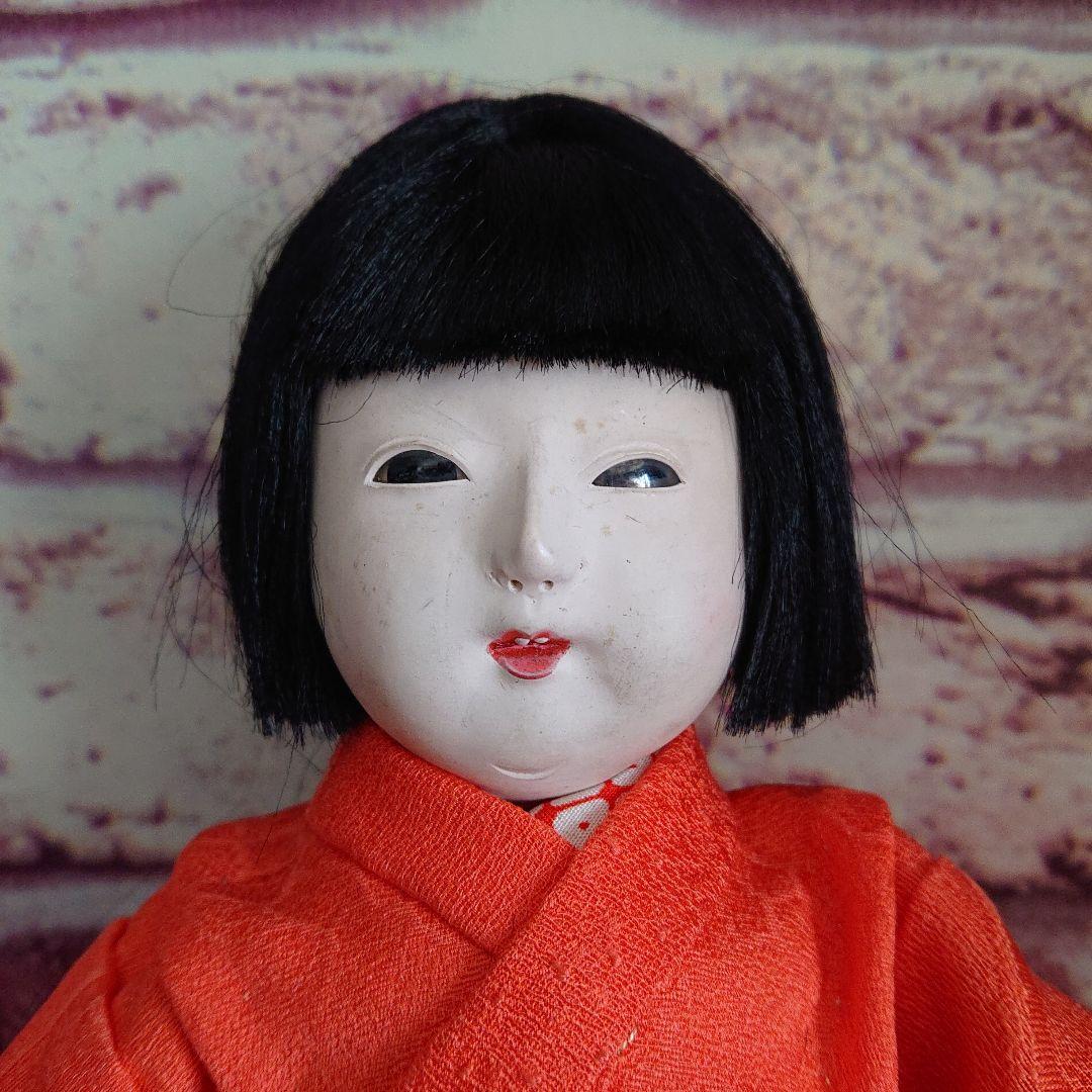 市松人形 日本人形 24㎝ ヴィンテージ品 (たれ目さん)