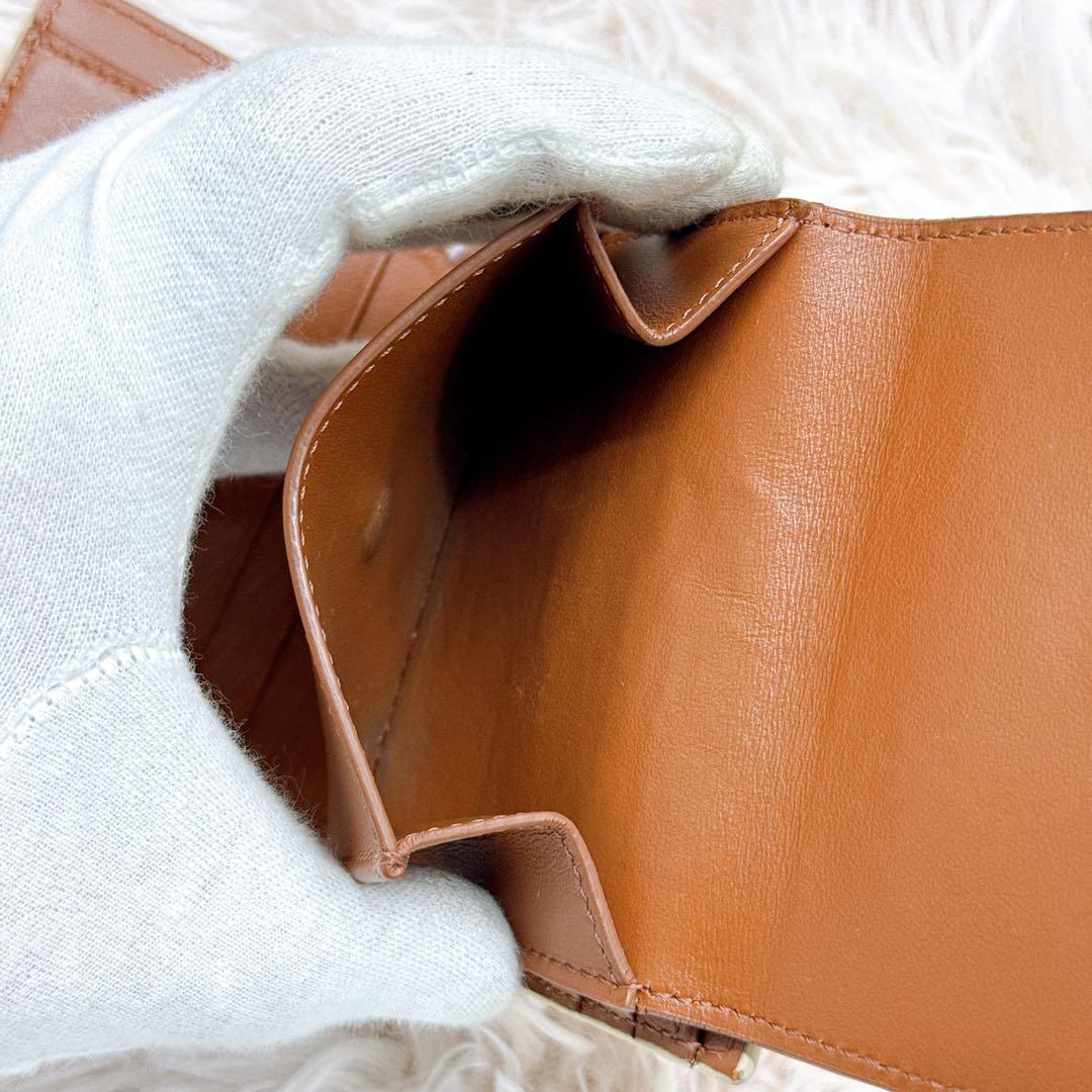 現行✨セリーヌ トリオンフキャンバス 二つ折り ストラップウォレット