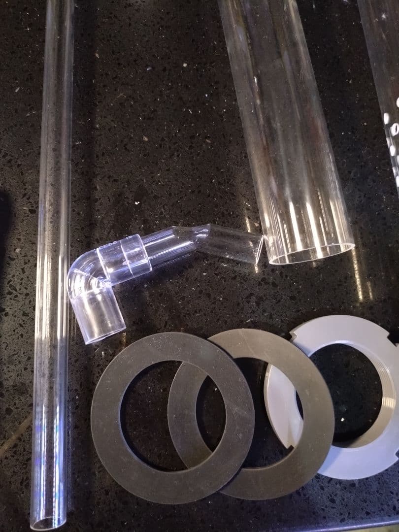 未使用 アクリル水槽オーバーフロー H450用 3重管セット