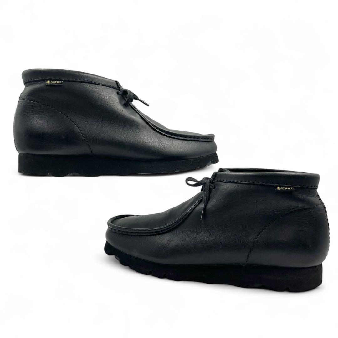 クラークスオリジナル ワラビー ブーツ GTX 27cm ブラック レザー 防水