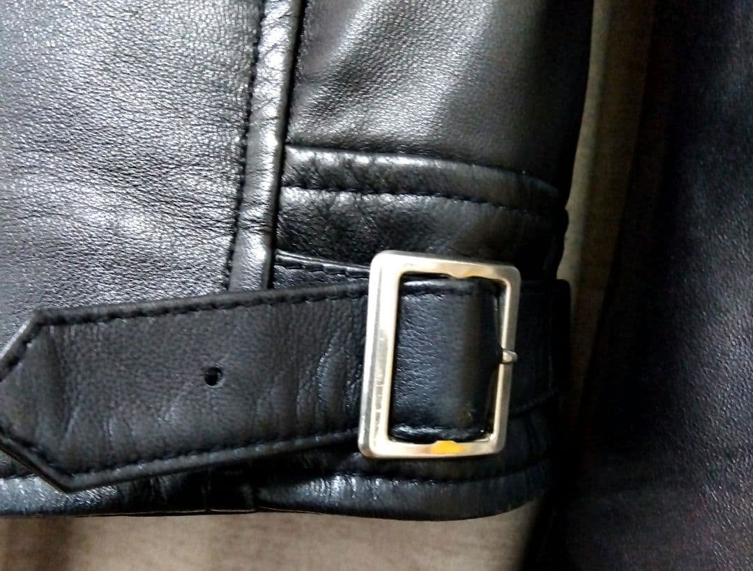 THE CRIMIE ブラックレザーシングルライダースジャケット M　美品