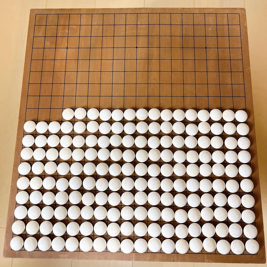 【高級】囲碁 懐志作 碁笥 碁石 蛤 那智黒 34号 36号