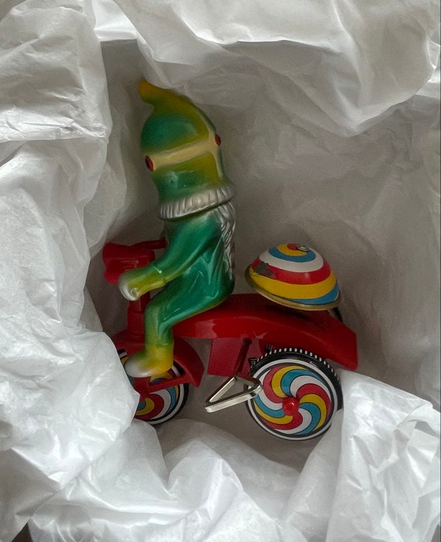 シンビンショップ M１号 ケムール人三輪車 グリーン×シルバー ブロマイド付き