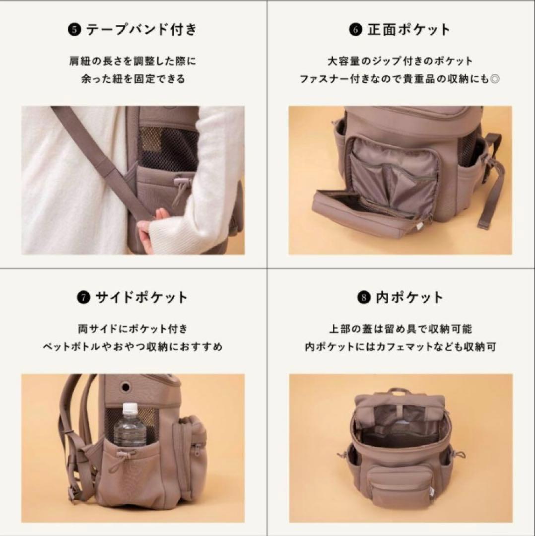 おまけ付 サイズR★モカ city dog ネオプレーンバックパックキャリー