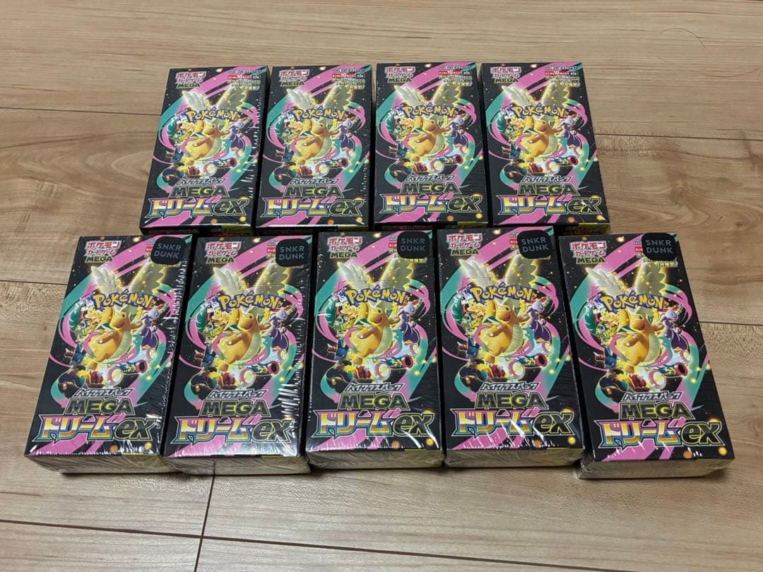 ポケモンカードゲーム MEGA ドリームEXシュリンク付き9個