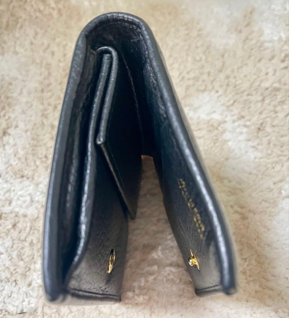 PRADA プラダ サフィアーノレザー 二つ折り財布 レディース ブラック