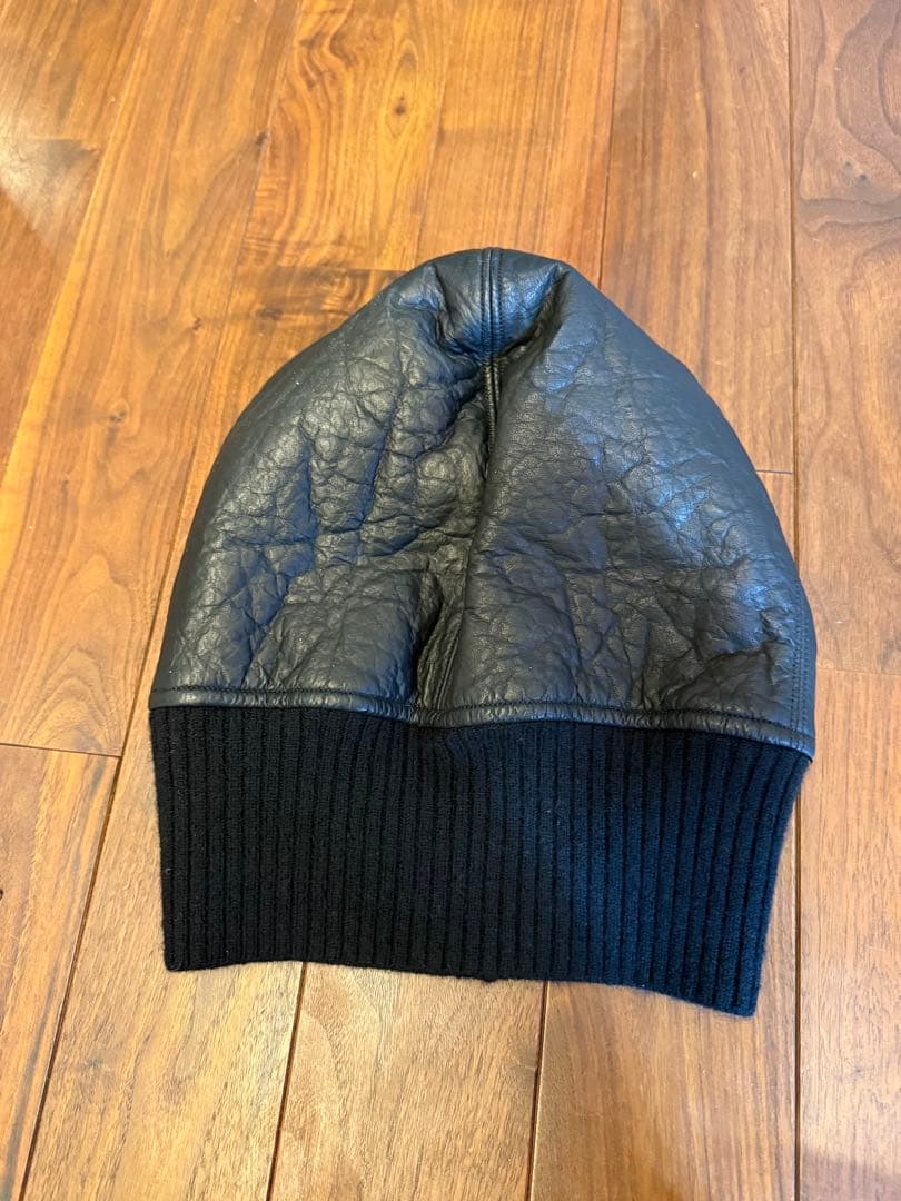00s L.G.B. leather cap beanie ビーニー　レザー
