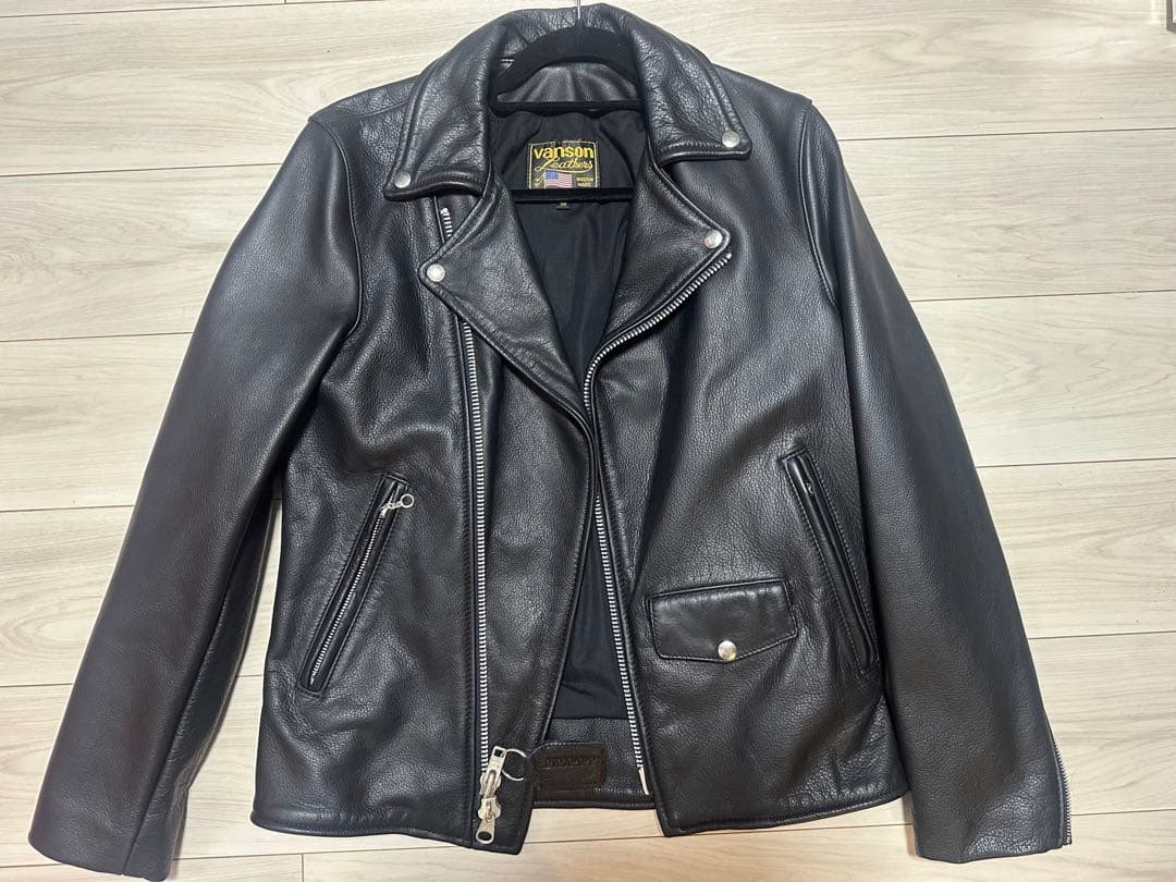 ジャケット・アウター VANSON CUSTOM LEATHER RIDERS JACKET