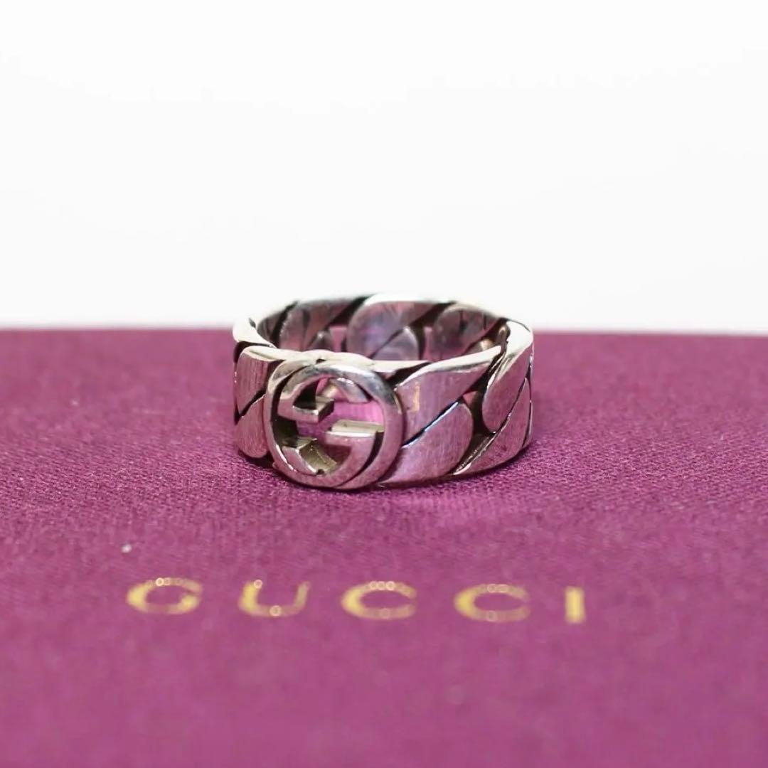 新品 グッチ リング インターロッキングG 15号 指輪