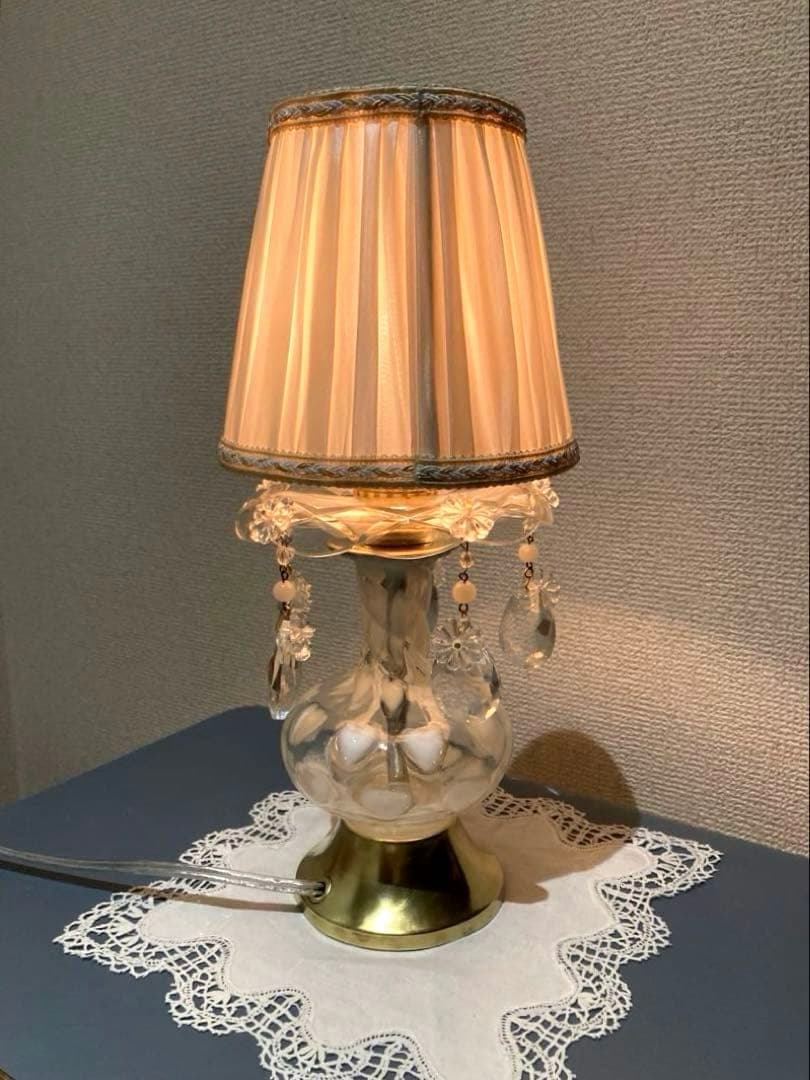 フェントン　1940年　（ハート型）　ランプスタンド　シャンデリア　シェード