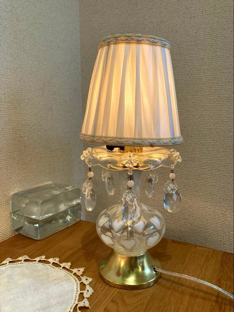 フェントン　1940年　（ハート型）　ランプスタンド　シャンデリア　シェード