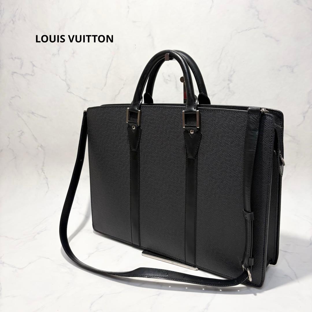 【美品】LOUIS VUITTON ルイヴィトン　2way ビジネスバッグ　黒