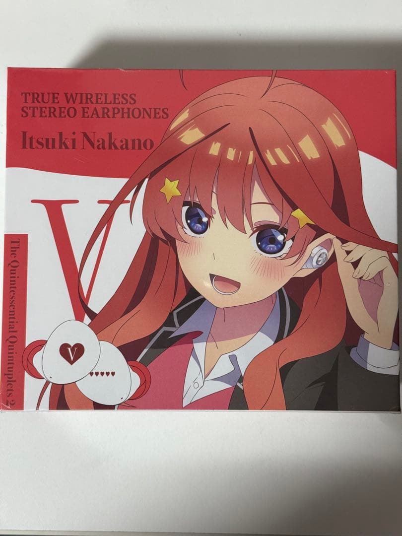 五等分の花嫁　ワイヤレスイヤホン　中野五月モデル　新品　シュリンク付