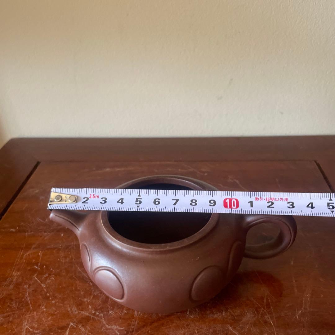 紫砂壶 宜興紫砂壺 祥雲紋　在銘　名家曹碗芬