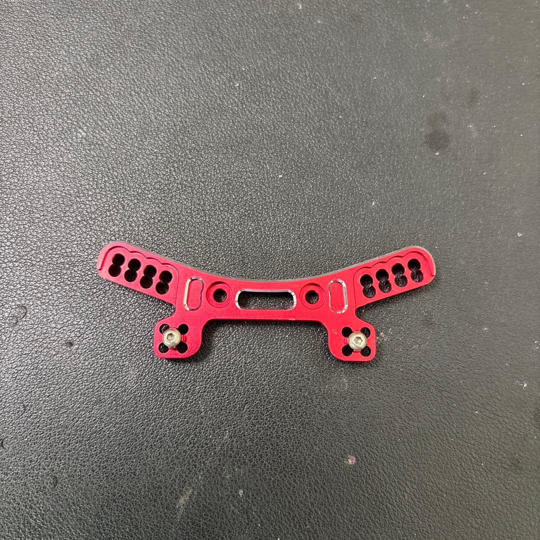 ヨコモ　YD-2シリーズ用　アルミ製 フロント/リヤ　ショックタワー(レッド)