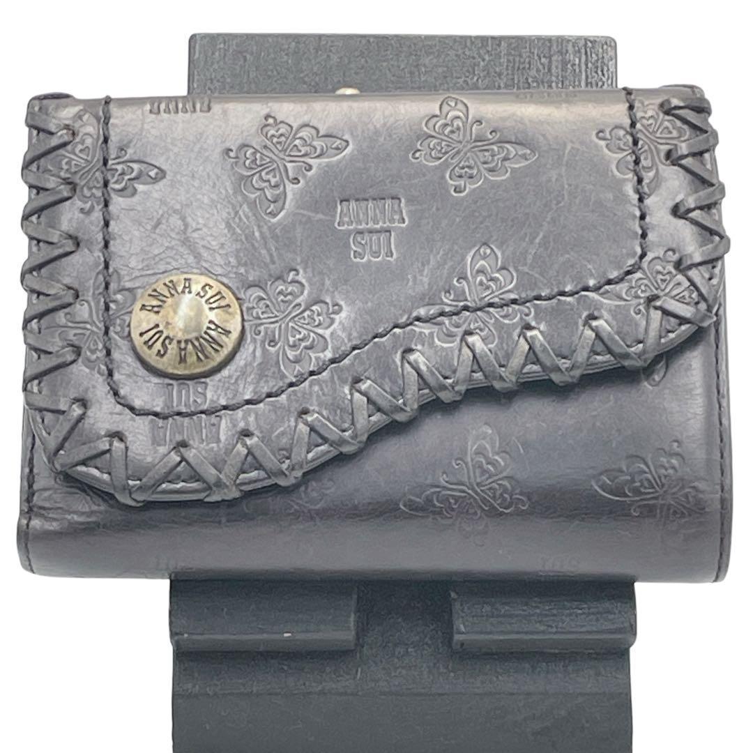 【廃盤品】ANNA SUI アンジェリーナ がま口 折り財布 バタフライ