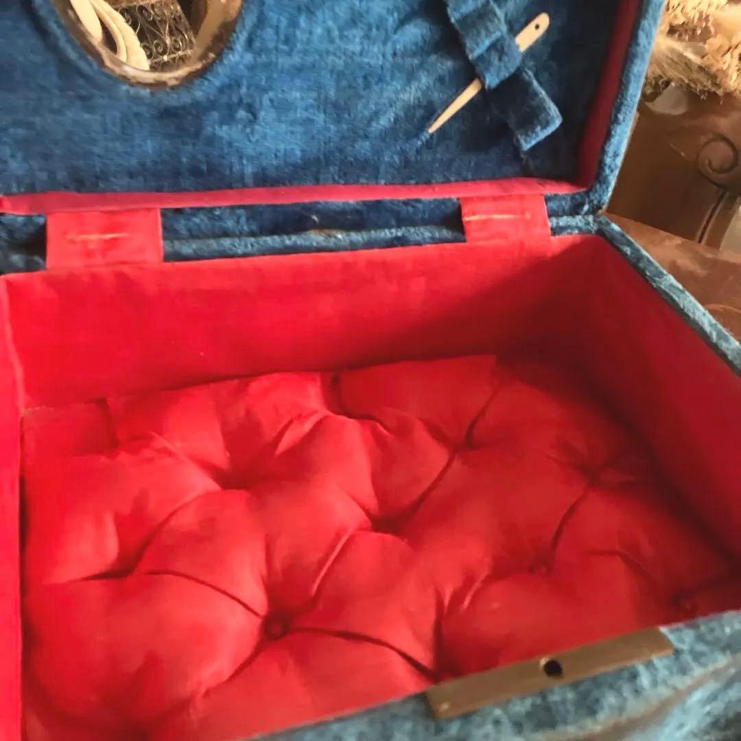 フランスアンティークソーイングボックス　メルスリーボックス　ジュエリーボックス