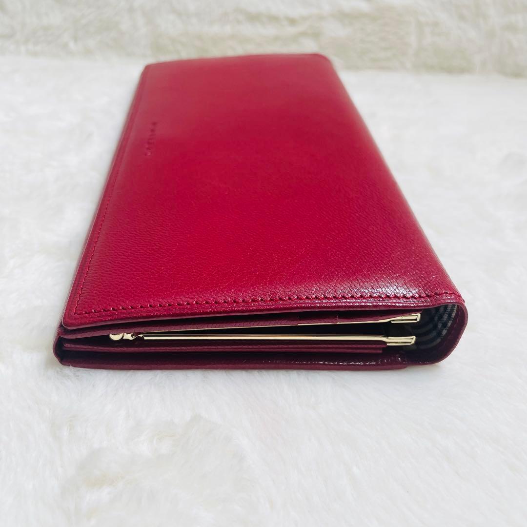 極美品　BURBERRY がま口　長財布　二つ折り　ノバチェック　おしゃれ