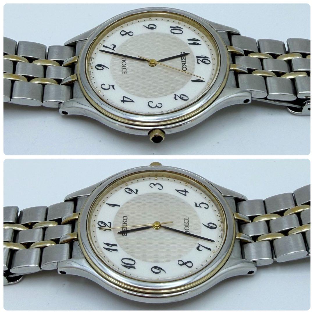 【稼働 新品電池】セイコー ドルチェ 8J41-8000 メンズ 腕時計