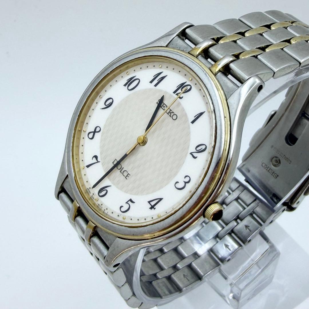 【稼働 新品電池】セイコー ドルチェ 8J41-8000 メンズ 腕時計