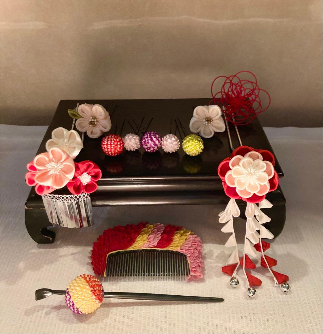 専用　七五三　おはりばこ　八重梅花簪セット花櫛簪　玉簪　その他8点　全12点