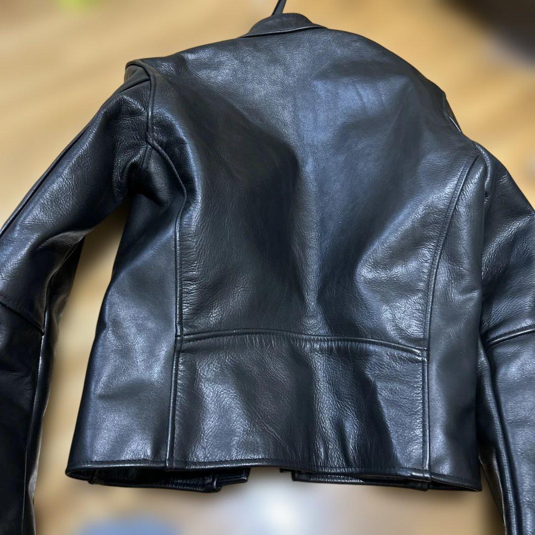 休*k様 レザーブラック シングルライダースジャケット