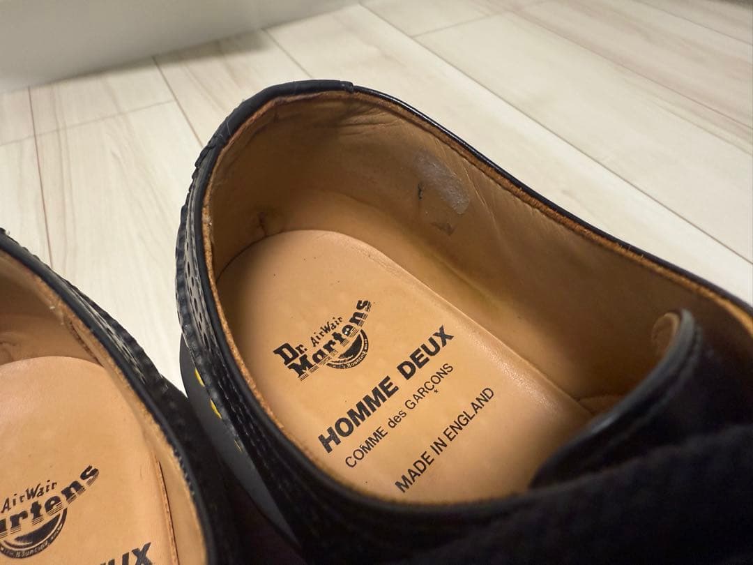 コムデギャルソンオムドゥ×Dr.Marten ウィングチップ革靴 箱無し