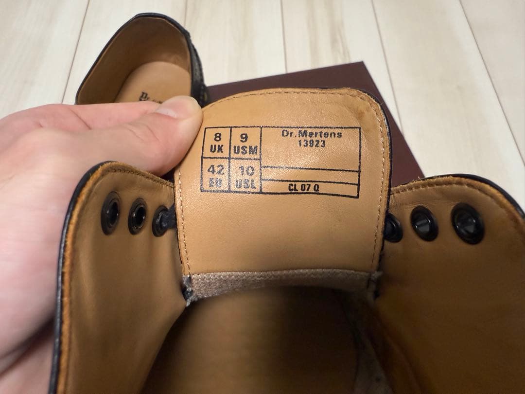 コムデギャルソンオムドゥ×Dr.Marten ウィングチップ革靴 箱無し