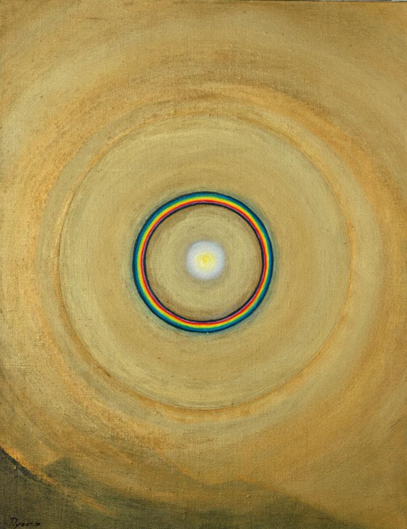 油絵 菅家令子 絵 絵画インテリア 額付(白) F6-G282023風景祈り希望