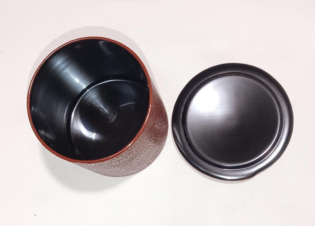 茶道具　輪島塗　秋峰作　乾漆縄目金輪寺棗　超美品！！