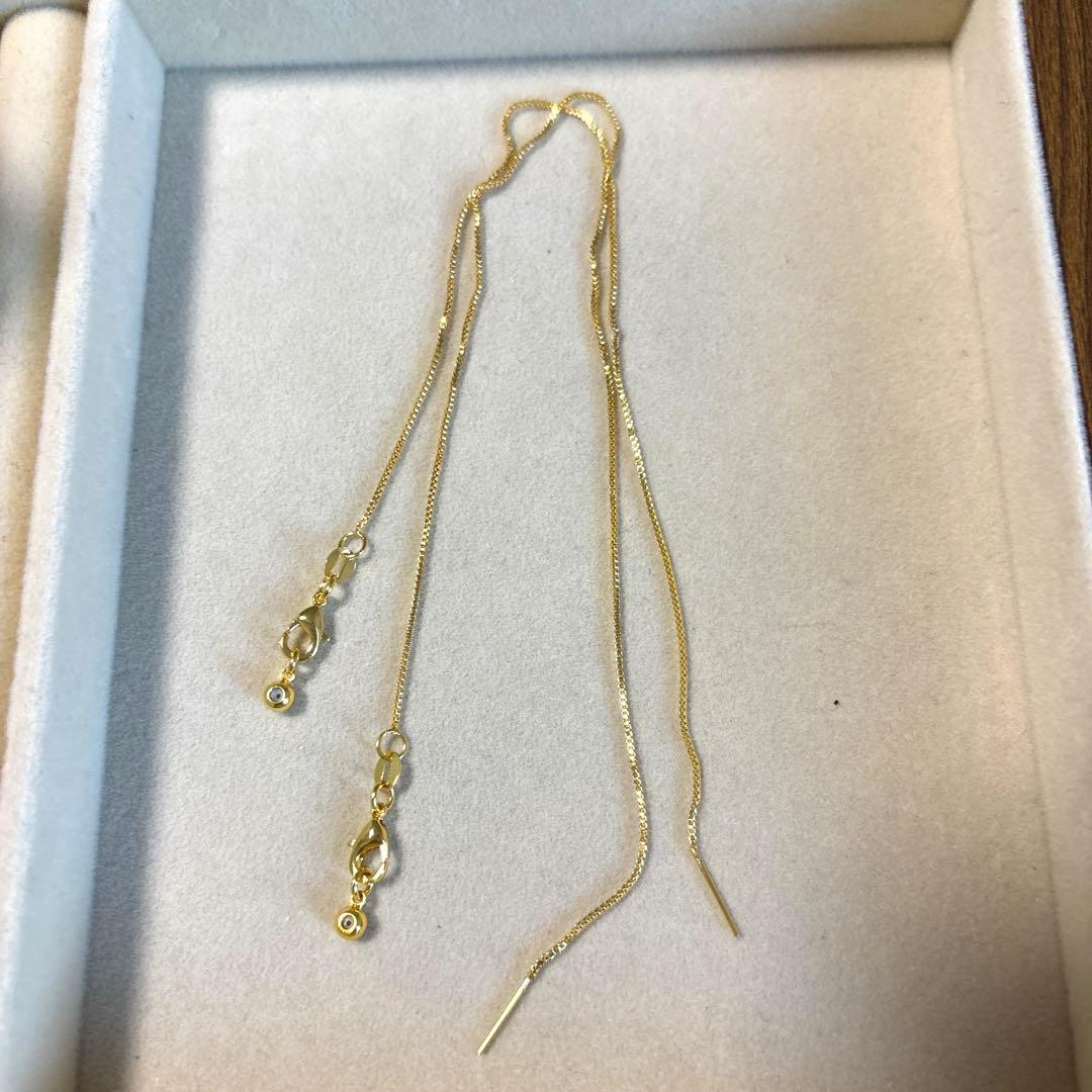 ピン針　ネックレス 天然石の玉が入る！合金 1本