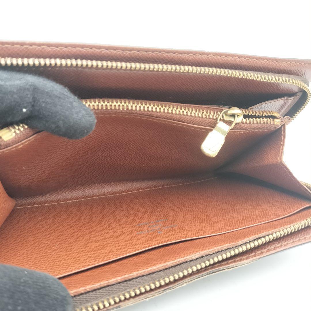 ルイヴィトン　長財布　財布　ポルトモネジップ　モノグラム　ブラウン