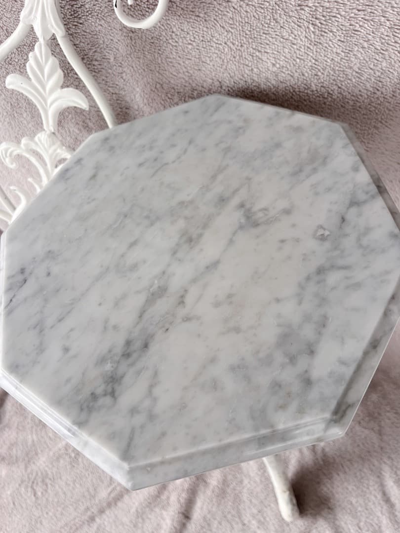 フランス アンティーク サイドテーブル ヨーロッパ 白 マーケット ホワイト