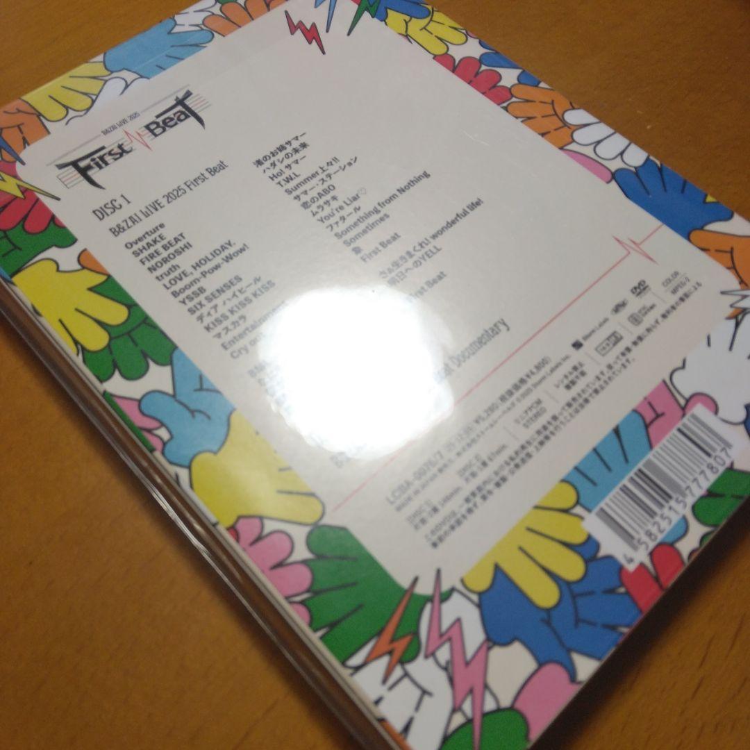 B&ZAI　LIVE 2025 First Beat　DVD　新品未開封